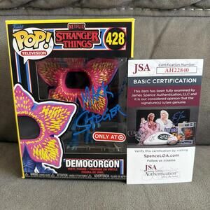 MARK STEGER SIGNED DEMOGORGON GLOW IN THE DARK FUNKO POP 428 STRANGER THINGS